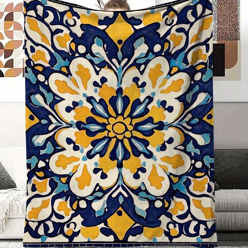 Interior Design Warm - Coperta in pile con stampa artistica