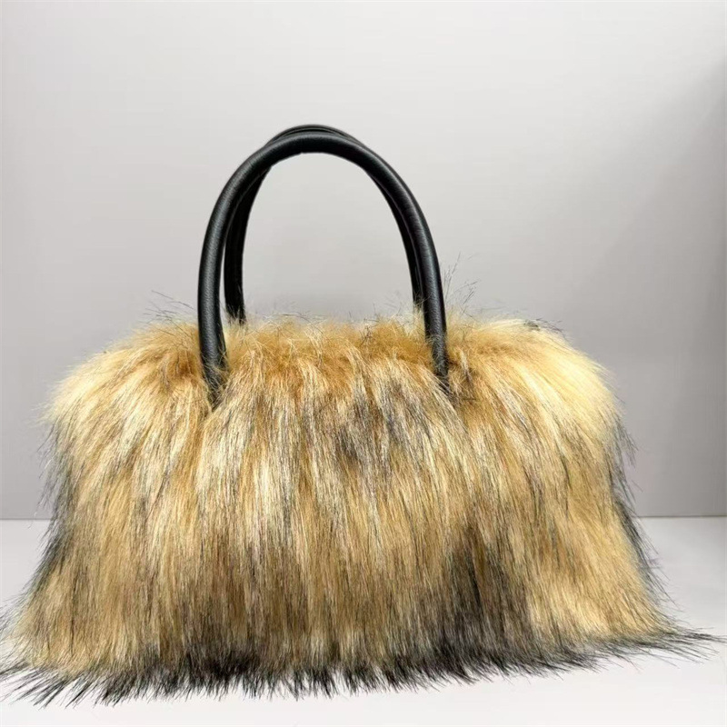 Interior Design Warm - Borsa in Ecopelliccia di Lusso per