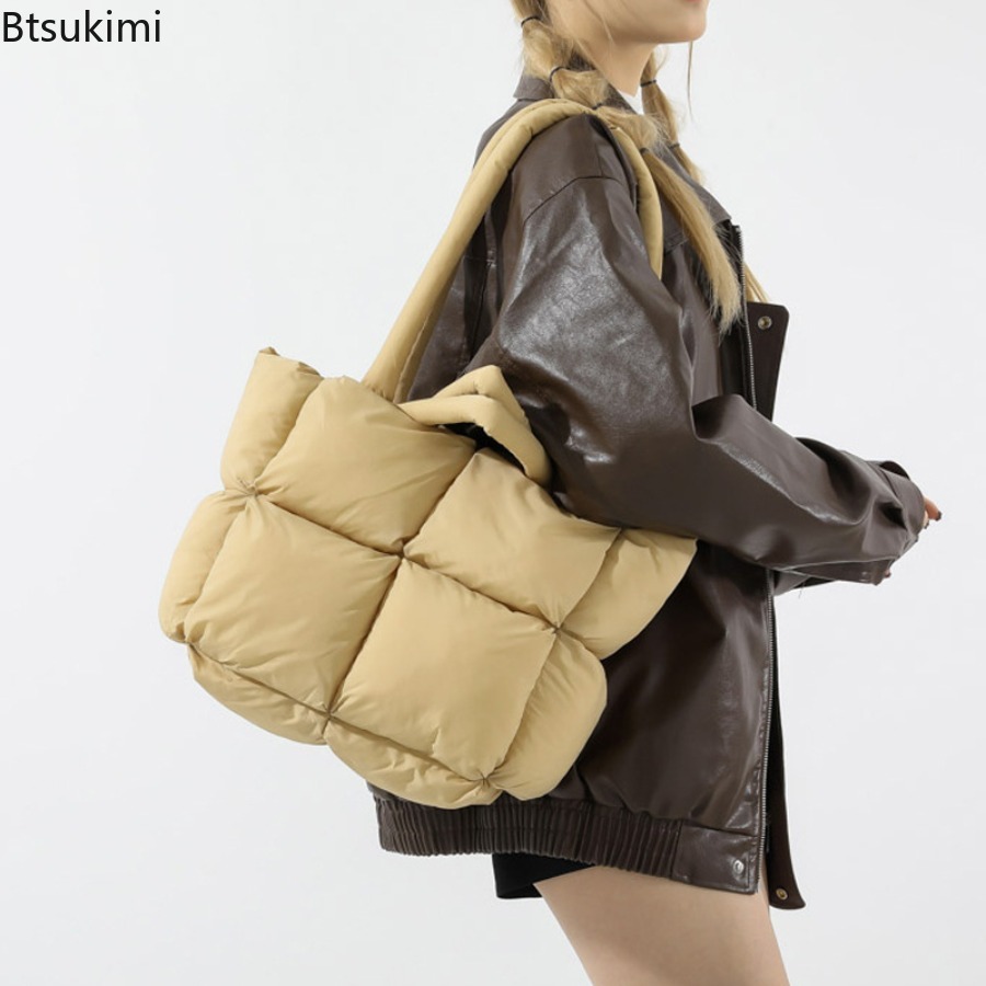 Interior Design Warm - Borsa Tote Imbottita Morbida alla Moda,