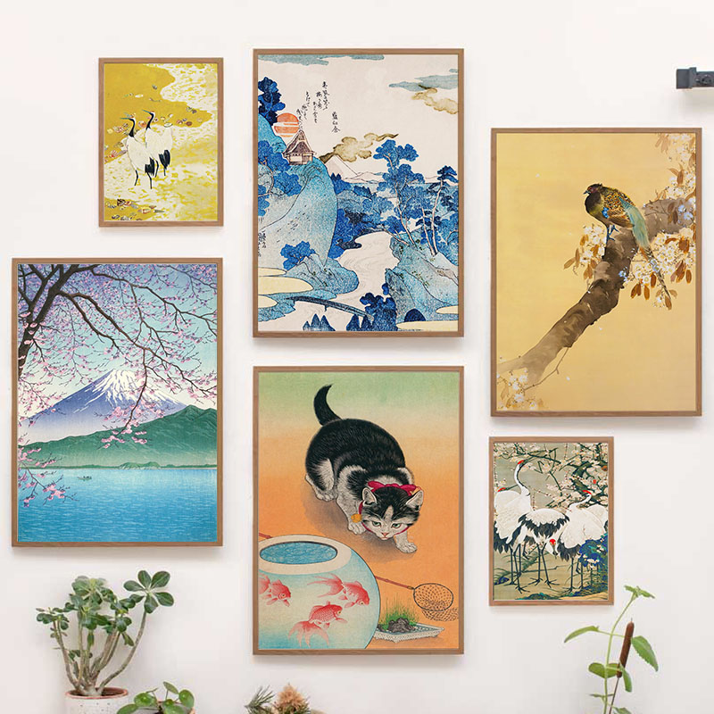 Interior Design Home - Giapponese Katsushika Hokusai Tela Pittura Wall