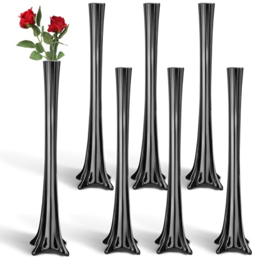 Fluted Vase Tall - Centrotavola per matrimoni, vasi alti e