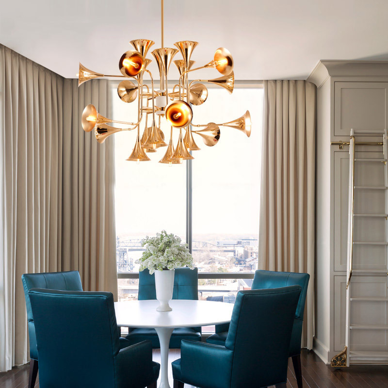 Lampada a sospensione a tromba - Interior Design Kitchen And Living Room recensione e prezzo